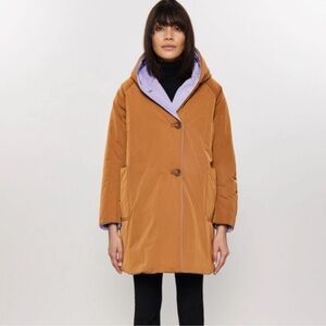 OOF wear oofwear OOF 
REVERSIBLE WARM LILAC/TERRACOTTA JACKET